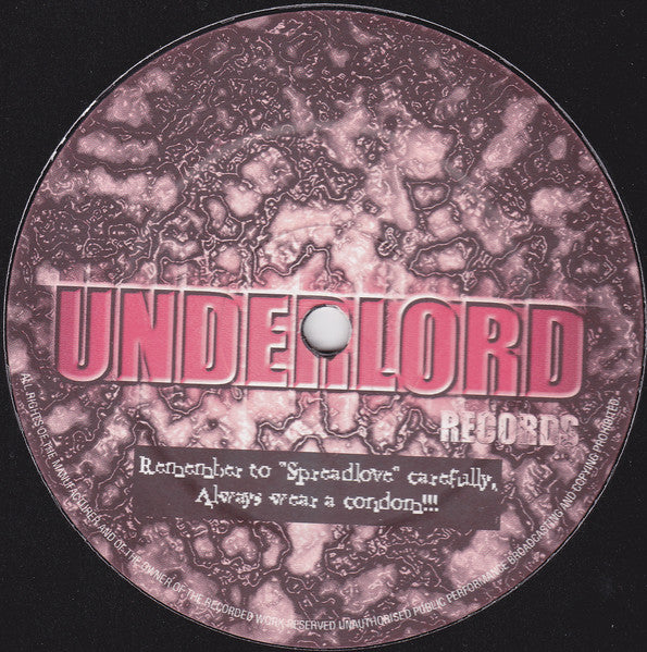 Image of Back Cover of 12" - /G+ - SPREADLOVE PRODUCTIONS / THE FACE, Pump Up London / Flavour Of Love (Underlord Records; ULD 002, UK 1999), WOL. Lots of light marks on either side of disc, slight surface noise throughout.,  - 3446383S