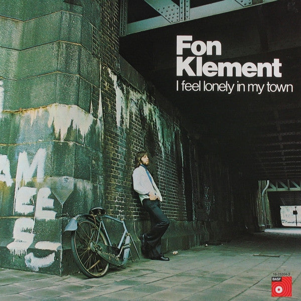 Image of Front Cover of LP - VG/G+ - FON KLEMENT, I Feel Lonely In My Town (BASF; 16-25204-3, Netherlands 1973, Laminated Gatefold Sleeve), Signed by artist inside gatefold,  - 3426186E