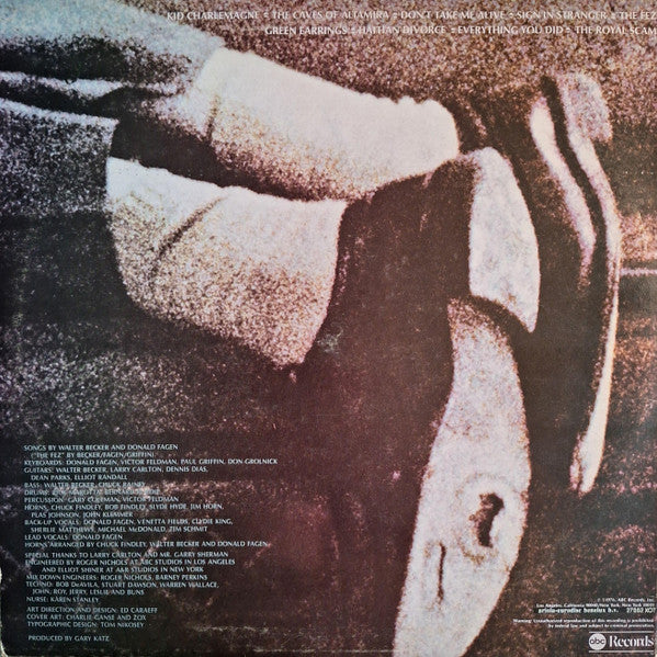 Image of Back Cover of LP - VG/VG - STEELY DAN, The Royal Scam (ABC Records; 27 552 XOT, Netherlands 1976, Inner), Edge Wear,  - 3446334S