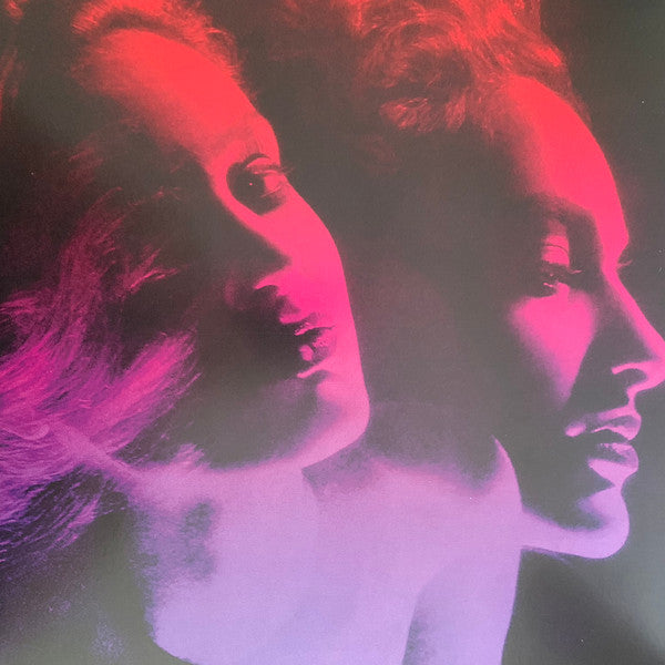 Image of Front Cover of Mini-LP - VG+/VG+ - DESIRE, Under Your Spell (Italians Do It Better; IDIB021, US 2018 Reissue, Embossed Mirror Lettering Sleeve, Inner, 180 Gram Clear / Blue Split Vinyl, Johnny Jewel of Chromatics), a few small creases around edge,  - 3446352S