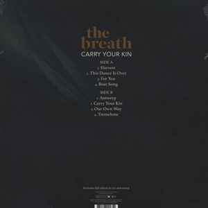 Image of Back Cover of LP - VG+/VG+ - THE BREATH, Carry Your Kin (Real World Records; LPRW213, UK 2016, Inner), Still In Opened Shrinkwrap,  - 3446353S