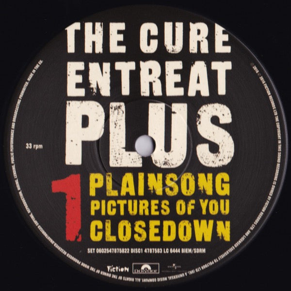 Image of Label Cover of LP - NEW/NEW - THE CURE, Entreat Plus (Polydor; 00602547875822, Europe 2016, Gatefold), ,  - 3436175E