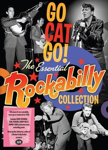 Image of Front Cover of 4xCD - VG+/VG+ - VARIOUS, Go Cat Go! The Essential Rockabilly Collection (Salvo; SALVOBX411, US 2015, Box Set, Booklet), ,  - 3416552C