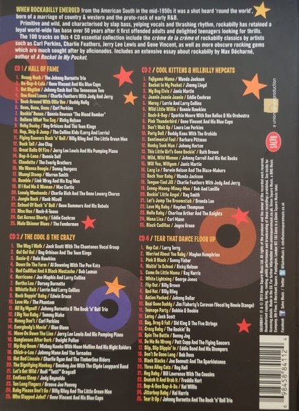 Image of Back Cover of 4xCD - VG+/VG+ - VARIOUS, Go Cat Go! The Essential Rockabilly Collection (Salvo; SALVOBX411, US 2015, Box Set, Booklet), ,  - 3416552C