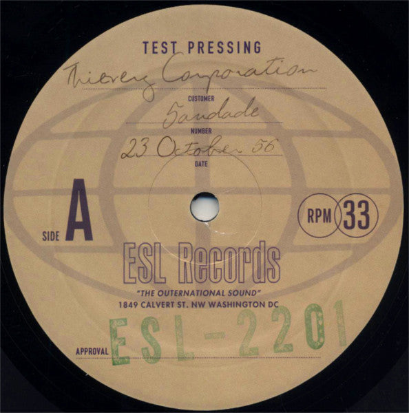 Image of Label Cover of LP - VG+/EX - THIEVERY CORPORATION, Saudade (Eighteenth Street Lounge Music; ESL 2201, US 2014, Pasteback Sleeve), Seal opened instore, still in hype stickered shrinkwrap. Corner bump.,  - 3426213E