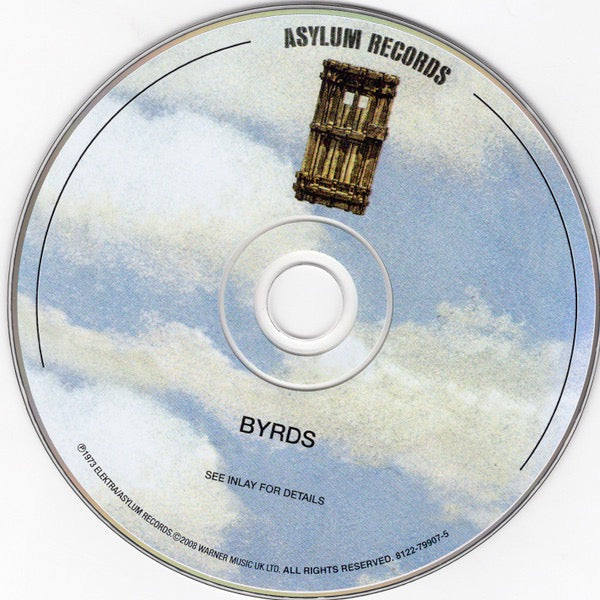 Image of Label Cover of CD - VG+/VG+ - BYRDS, Byrds (Rhino Records; 8122-79907-5, Europe 2008 Reissue, Jewel Case), ,  - 3516029C