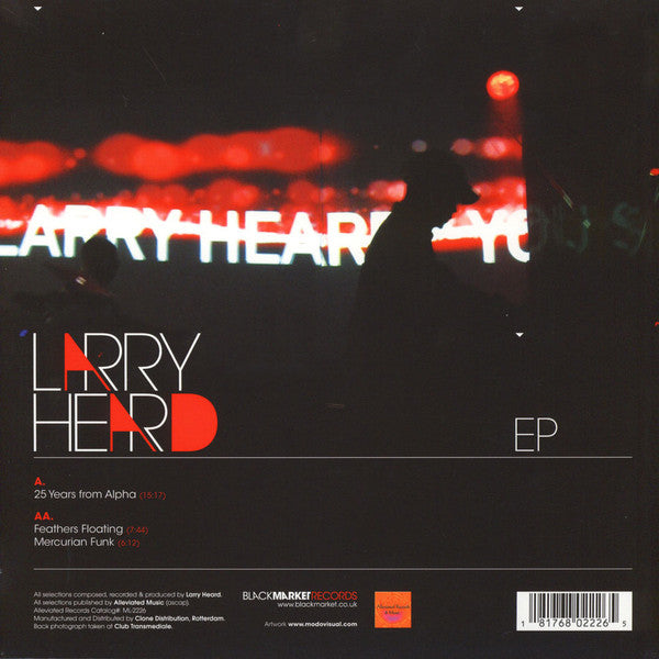 Image of Back Cover of 12" - VG+/VG+ - LARRY HEARD, 25 Years from Alpha (Alleviated Records; ML-2226, Netherlands 2017 Reissue, Picture Sleeve), ,  - 3526014E