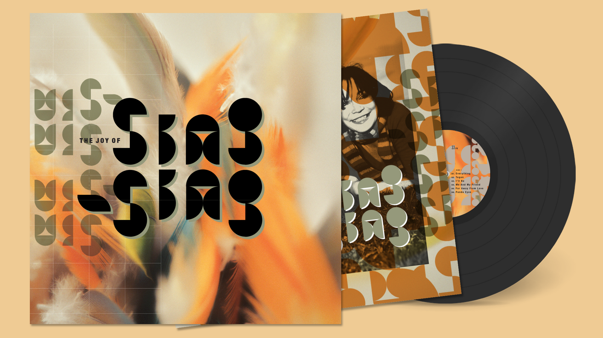 Image of Front Cover of LP - NEW/NEW - SING-SING, The Joy Of Sing-Sing (Aerial Records; AER005LP, UK 2026, Black Vinyl), , Some albums simply get better with time. As it celebrates its 25th anniversary, The Joy Of Sing-Sing is reissued with newly remastered audio by Kevin Vanbergen and brand-new artwork by Chris Bigg. The custom Dinked Archive edition is limited to 400 copies and pressed on translucent 'Delicious' orange vinyl, with a signed 12" x 12" print, bonus CD, Dinked Archive obi strip and gold foil 