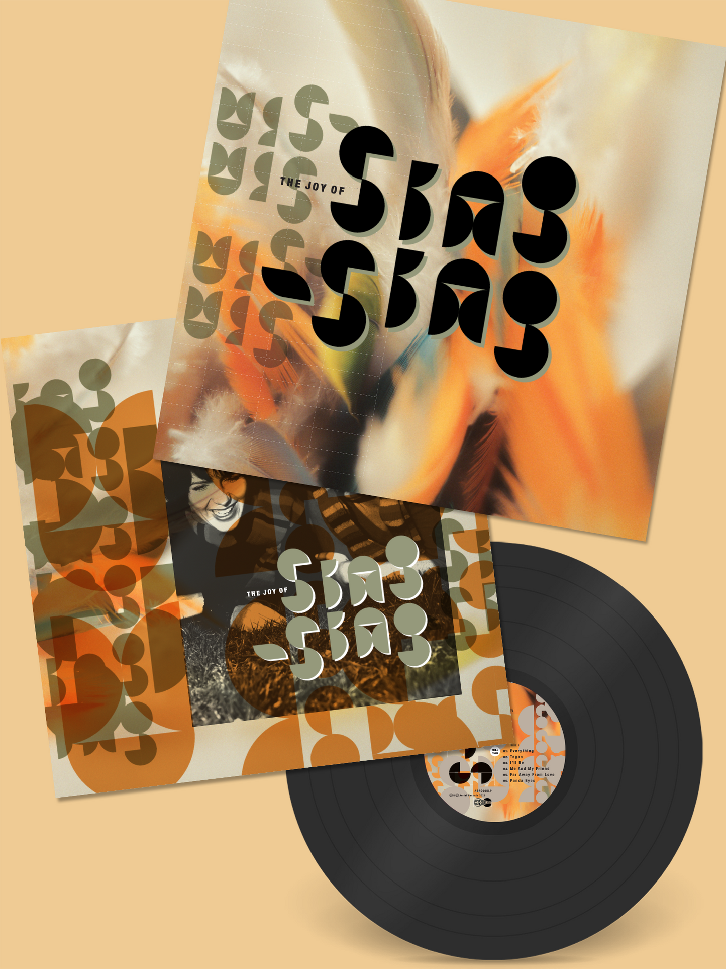 Image of Back Cover of LP - NEW/NEW - SING-SING, The Joy Of Sing-Sing (Aerial Records; AER005LP, UK 2026, Black Vinyl), , Some albums simply get better with time. As it celebrates its 25th anniversary, The Joy Of Sing-Sing is reissued with newly remastered audio by Kevin Vanbergen and brand-new artwork by Chris Bigg. The custom Dinked Archive edition is limited to 400 copies and pressed on translucent 'Delicious' orange vinyl, with a signed 12" x 12" print, bonus CD, Dinked Archive obi strip and gold foil s