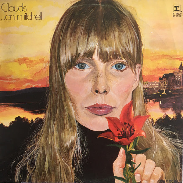 Image of Front Cover of LP - VG/VG+ - JONI MITCHELL, Clouds (Reprise Records Tan Steam Boat Labels With Dipped Pressing Ring; K 44070, UK 1970s Reissue, Non-Textured G&L Sleeve), ,  - 3516087C