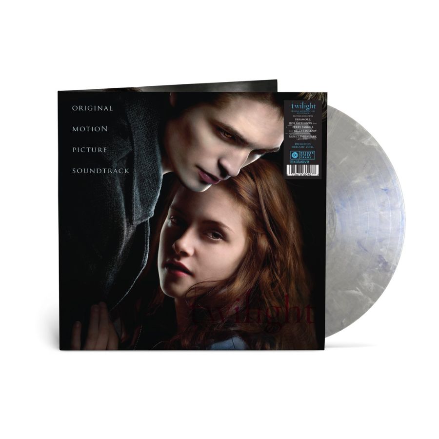 Image of Back Cover of LP - NEW/NEW - VARIOUS ARTISTS, Twilight OST (Rhino Atlantic; ,  2026 Reissue, Limited Edition140g Mercury Coloured Vinyl ), , Featuring iconic songs by Muse, Linkin Park and Paramore. - 9411565C