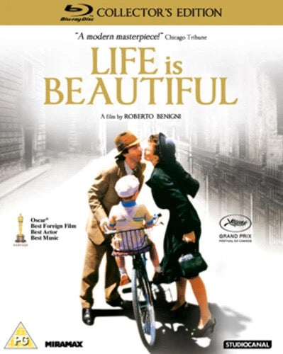 Image of Front Cover of Blu-Ray - VG+/VG+ - ROBERTO BENIGNI, Life Is Beautiful (Studio Canal; OPBD2125, UK 2012 Reissue, Slipcase), ,  - 3516126C