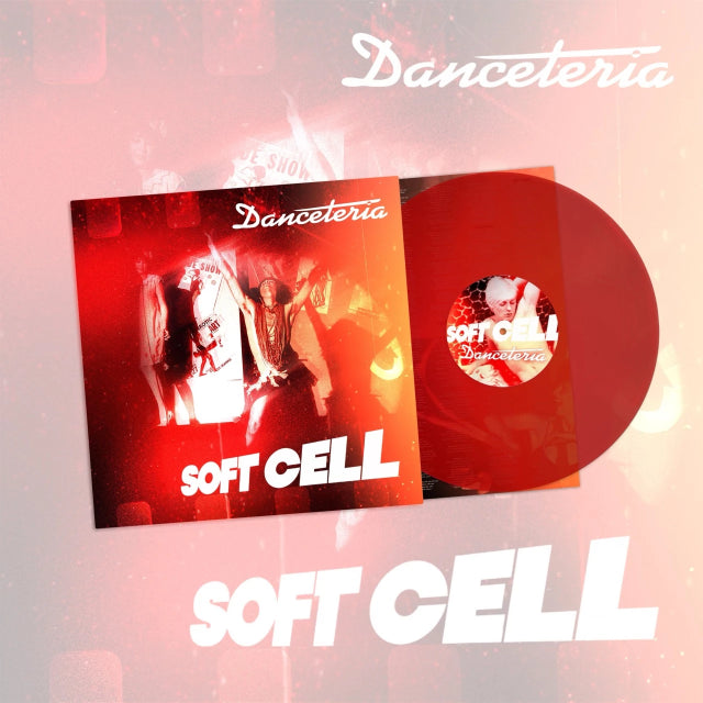 Image of Front Cover of LP - NEW/NEW - SOFT CELL, Danceteria (Soft Cell Music; DAN2LPC1,  2026, Transparent Red Vinyl), , Electronic music legends Soft Cell, aka singer and frontman Marc Almond and multi-instrumentalist and producer Dave Ball, are set to release 'Danceteria', their sixth and final studio album.  'Danceteria' the album is a big, classy and playful farewell to 47 years of Marc and Dave making music as Soft Cell and features career-defining performances from our electronic pop legends. Reminis