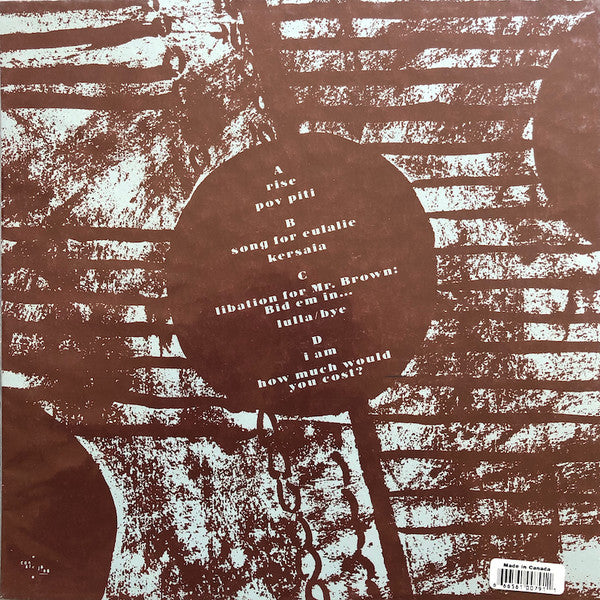 Image of Back Cover of 2x10" - EX/EX - MATANA ROBERTS, Coin Coin Chapter One: Gens De Couleur Libres (Constellation; CST079-1, Canada 2011, Picture Sleeve, 2 Inserts, Poster, No CD), Discs seem untouched. No CD., Matana Roberts is one of the leading lights of contemporary African-American experimental music, combining her widely recognized gifts as an alto saxophone player and improviser with an intensely engaged re-definition of American Jazz traditions.Matana's COIN COIN project is the centerpiece of th