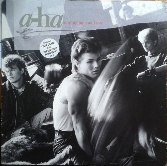 Image of Front Cover of LP - VG/VG - A-HA, Hunting High And Low (Warner Bros. Records; 925 300-1, Europe 1985, Inner, Damont), Scuffs & hairlines, edge & ring wear, sticker mark,  - 3546097S