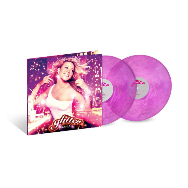 Image of Front Cover of 2xLP - NEW/NEW - MARIAH CAREY, Glitter (25th Anniversary) (UMR; 6124625, Worldwide 2026 Reissue, Gatefold, Limited Edition Midnight Purple Vinyl), , Glitter is the eighth studio album by Mariah Carey and serves as the soundtrack to the 2001 film of the same name. Released in September 2001, this dazzling album blends retro-inspired disco, funk, R&B, hip-hop, and pop, capturing the vibrant sound of the early 1980s while showcasing Carey's signature vocals and songwriting. Featuring so