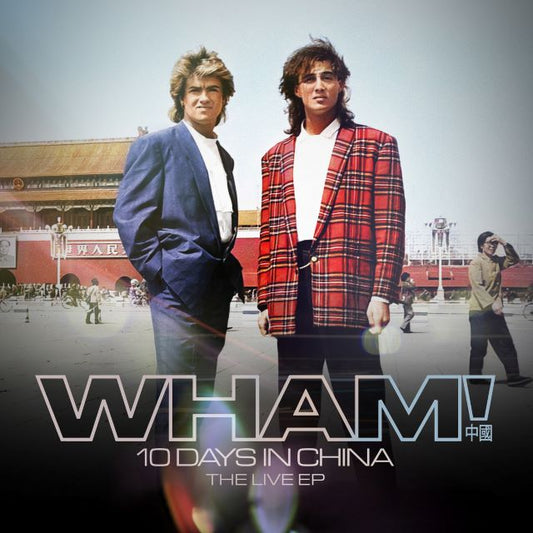 Image of Front Cover of 12" - NEW - WHAM!, 10 Days In China - The Live EP (; 19958481781, Worldwide 2026, Red 12" Vinyl), , WHAM! 10 Days in China - The Live EP features four live performances from WHAM!’s historic 1985 concerts in Beijing and Guangzhou, as seen in the highly acclaimed, 5-star rated documentary WHAM! 10 Days in China. As the first Western Pop group to perform in China, these performances cemented the duo as global superstars. Featuring previously unreleased live audio, newly mixed and maste