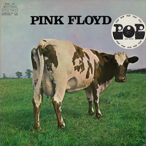 Image of Front Cover of LP - VG/VG - PINK FLOYD, Atom Heart Mother (Harvest; SHVL 781, France 1970, Laminated Front Gatefold Sleeve, Sleeve Stickered with black version of "Pop" sticker), Strong VG - light marks, edge wear, foxing inside gatefold,  - 3546098S