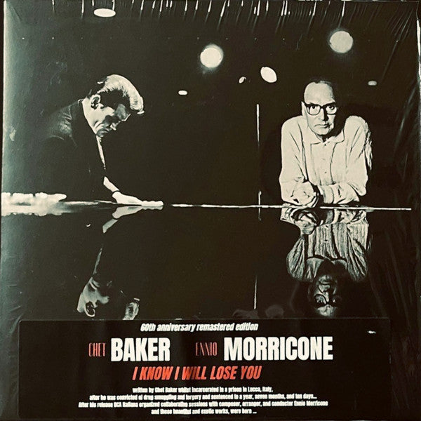 Image of Front Cover of 10" EP - VG/VG+ - CHET BAKER, ENNIO MORRICONE, I Know I Will Lose You (Moochin' About; moochin34, UK 2022, Ltd to 1000, hand numbered), No. 0170. No hype sticker, edge wear, tiny tear on opening edge,  - 3546102S