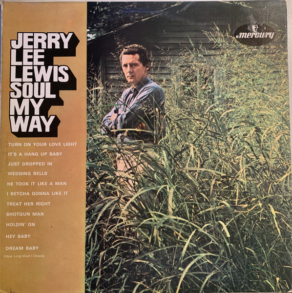 Image of Front Cover of LP - VG/G+ - JERRY LEE LEWIS, Soul My Way (Mercury; 20117 MCL, UK 1967, Mono), Sticker Damage To Sleeve,  - 3546092S