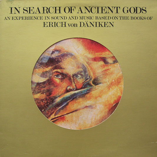 Image of Front Cover of 0226077E: LP - ABSOLUTE ELSEWHERE, In Search Of Ancient Gods (Warner Bros. Records; K 56192, UK 1976, Die Cut Gatefold Sleeve, Booklet. Missing the insert.) Booklet is unattached.  VG/VG