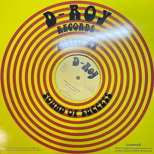 Image of Back Cover of 12" - EX/EX - ROMAN STEWART / THE REVOLUTIONARIES, What You Wanna Do / Rockers Delight (D-Roy Records; , UK 2022 Reissue, Company Sleeve, Black Inner), ,  - 3516182C