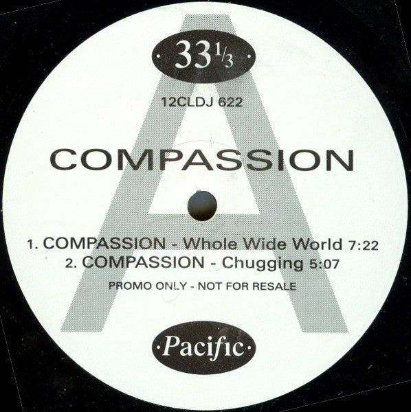 Image of Front Cover of 12" - /G+ - PACIFIC, Compassion (Capitol Records ; 12CLDJ 622, UK 1991), light storage wear and surface noise throughout,  - 3546112S