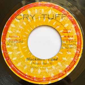 Image of Front Cover of 7" - /VG+ - PRINCE FAR-I, Blackman Land (Cry Tuff; none, Jamaica 1977), Shiny vinyl. Light pressing dents.Light marks. WOL.,  - 3556068S