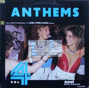 Image of Front Cover of LP - VG+/EX - VARIOUS, Anthems Volume 4 (Street Sounds; MUSIC 12, UK 1987), Light ringwear on sleeve.,  - 3546069S