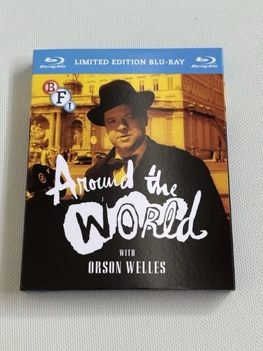 Image of Front Cover of Blu-Ray - VG+/VG+ - ORSON WELLES, Around The World With Orson Welles (BFI; BFIB1212, UK 2015 Reissue, Slipcase, Booklet), ,  - 3516177C
