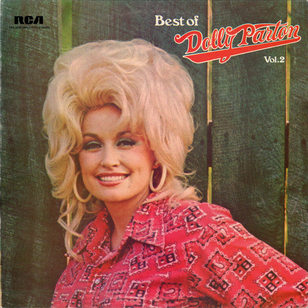 Image of Front Cover of LP - VG/G+ - DOLLY PARTON, Best Of Dolly Parton Vol.2 (RCA Victor Orange Labels; LSA 3236, UK 1975), Light marks only,  - 4116182C