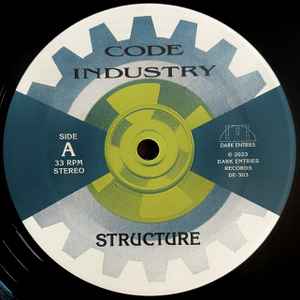 Image of Label Cover of 12" - G+/VG - CODE INDUSTRY, Structure (Dark Entries; DE-303, US 2023, Picture Sleeve), strong VG. some wear to sleeve - edge and creasing - marks and indents top edge,  - 3546141S