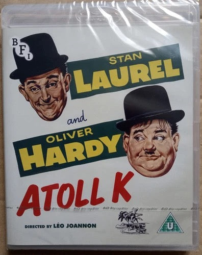 Image of Front Cover of Blu-Ray - VG+/VG+ - LEO JOANNON, STAN LAUREL & OLIVER HARDY, Atoll K (BFI; BFIB1323, UK 2018 Reissue, Booklet, With DVD), ,  - 3516217C