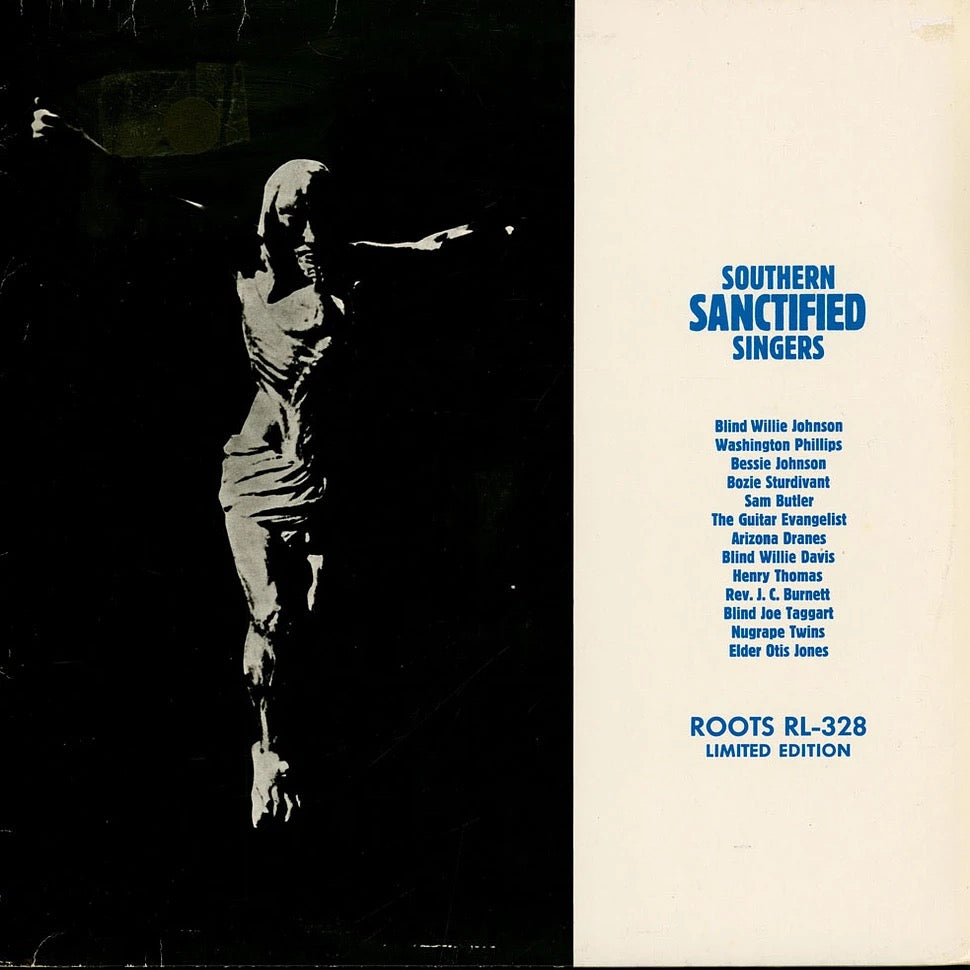 Image of Front Cover of LP - VG/VG+ - VARIOUS, Southern Sanctified Singers (Roots Yellow Labels; RL-328, Austria Reissue, Blue Text Sleeve), ,  - 3516198C