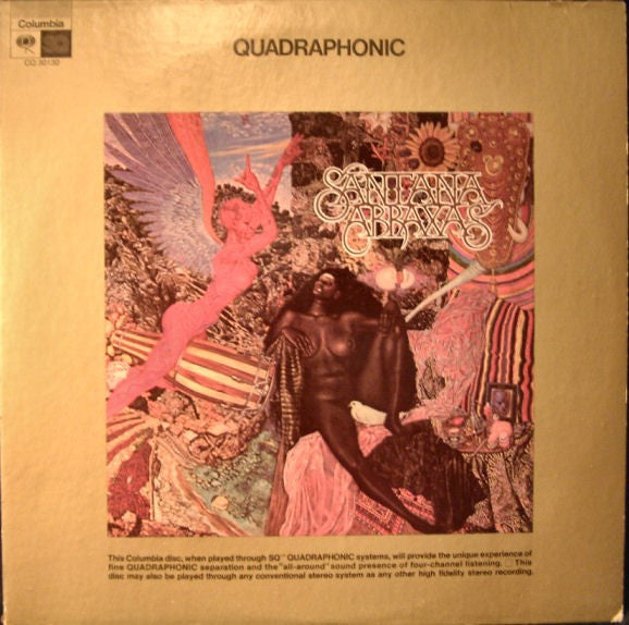 Image of Front Cover of LP - VG+/VG+ - SANTANA, Abraxas (Columbia; CQ30130, US 1970, Inner, Quadrophonic - Quadrophonic Printed Under Cat Nos on Label), ,  - 3526082E