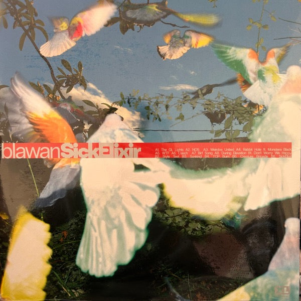 Image of Back Cover of LP - EX/EX - BLAWAN, SickElixir (XL; XL1560LP, UK 2025, Inner), Small corner bump at bottom left. Hype sticker stuck inside sleeve.,  - 3516019C