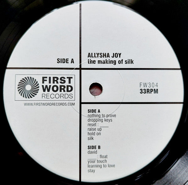 Image of Label Cover of LP - VG+/EX - ALLYSHA JOY, The Making Of Silk (First Word Records; FW304, UK, Europe & US 2024, Picture Sleeve, Insert), Sleeve would be EX apart from a minor crease to top spine. Looks great., First Word Records is proud to bring you  The Making of Silk , the brand new album from Allysha Joy.Allysha Joy is a deeply-expressive singer, songwriter, producer & keys player hailing from Naarm (Melbourne), known for both her solo work and as front woman for 30/70. A uniquely-talented art