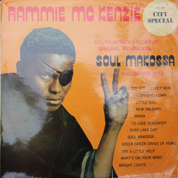 Image of Front Cover of LP - VG/VG - RAMMIE MCKENZIE, Soul Makossa (City Special; CYL 1023, South Africa 1973, Picture Sleeve), ,  - 3526055E