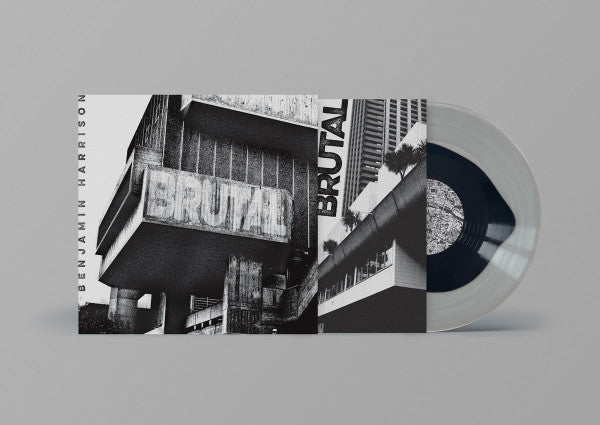 Image of Label Cover of LP - EX/EX - BENJAMIN HARRISON, Brutal (Castles in Space; CiS102, UK 2022, With 12" Gatefold Card Insert, clear/black vinyl), ,  - 3526094E