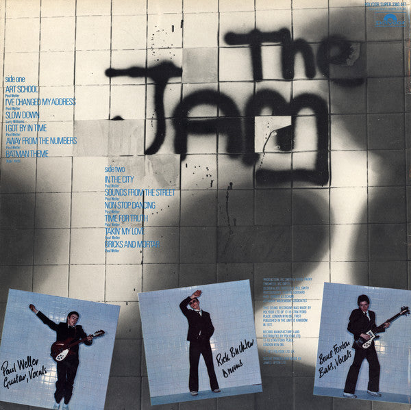 Image of Back Cover of LP - VG/VG+ - THE JAM, In The City (Polydor; 2383 447, UK 1977, White Polydor Logo on FRont Sleeve), Gold 'Limited Edition Special Price' Stamp on Front Sleeve,  - 3526101E