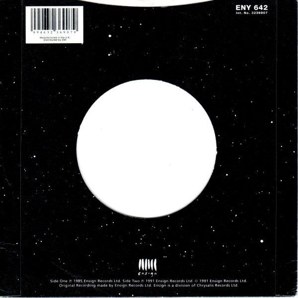 Image of Back Cover of 7" - VG/VG+ - THE WATERBOYS, The Whole Of The Moon (Ensign; ENY 642, UK 1991, Die Cut Sleeve), ,  - 3516101C