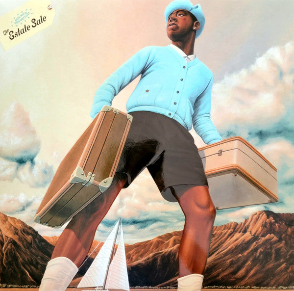 Image of Front Cover of 3xLP - VG+/VG+ - TYLER, THE CREATOR, Call Me If You Get Lost: The Estate Sale (Columbia; 19658814881, Worldwide 2023 Reissue, Embossed Triple Gatefold Sleeve, Booklet, Deluxe Edition, Blue [Geneva] Vinyl), , "Call Me If You Get Lost : The Estate Sale" contains:* The original album (16 songs)* 8 additional unreleased songs* 3 LPs pressed on Geneva blue coloured vinyl* 28 page booklet* Housed in an embossed trifold jacket with Estate Sale stickerTrack D4 is Fishtail, rather than