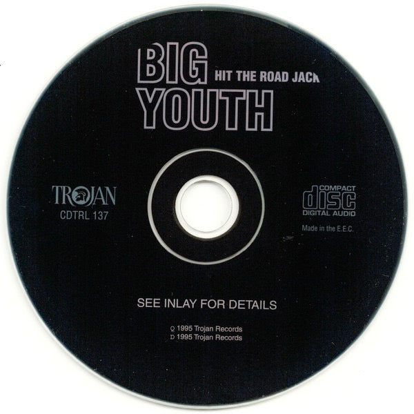 Image of Label Cover of CD - VG+/VG - BIG YOUTH, Hit The Road Jack (Trojan Records; CDTRL 137, UK 1995 Reissue, Jewel Case), ,  - 3536070E