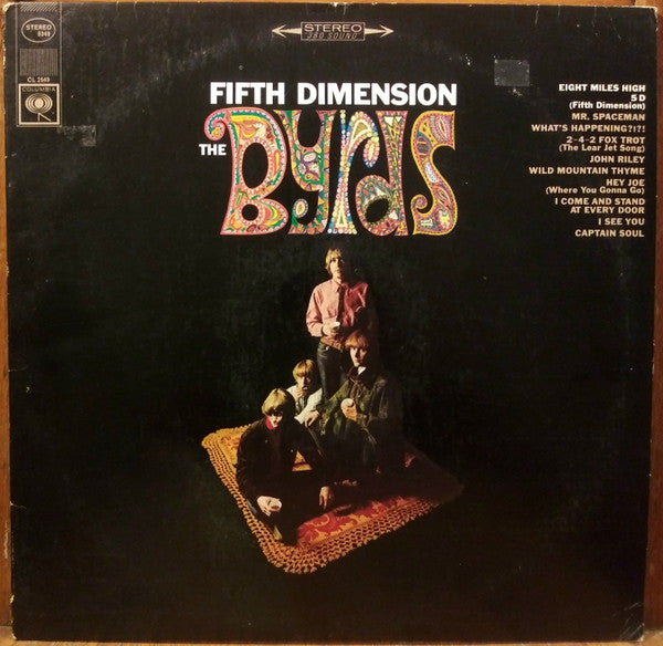Image of Front Cover of LP - VG/VG - THE BYRDS, Fifth Dimension (Columbia; 9349, US , Fifth Demension Misprint on Labels), ,  - 3526110E