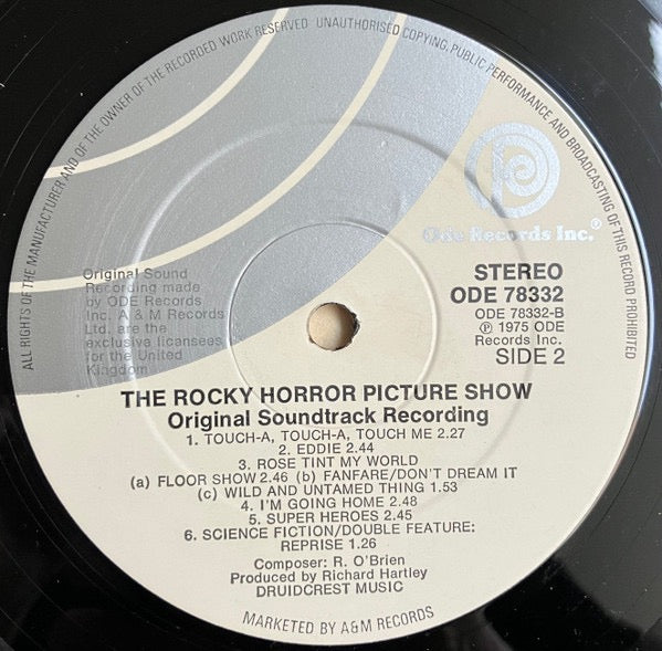 Image of Label Cover of LP - VG/G - VARIOUS, The Rocky Horror Picture Show (Ode Records; ODE 78332, UK 1975, Laminated Sleeve), ,  - 3516257C