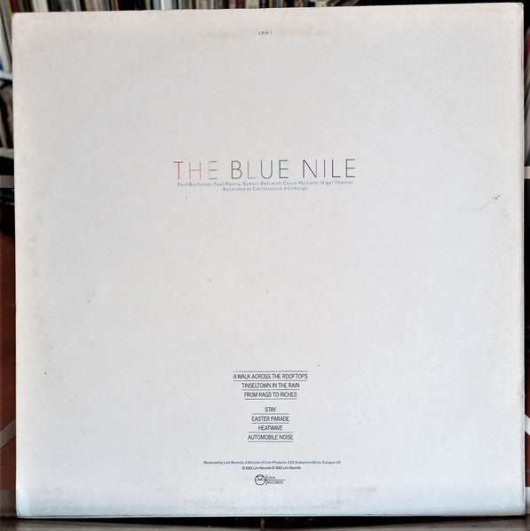 Image of Back Cover of LP - VG/VG - THE BLUE NILE, A Walk Across The Rooftops (Linn Records; LKH 1, UK 1983), Edge and Ring Wear,  - 3546169S