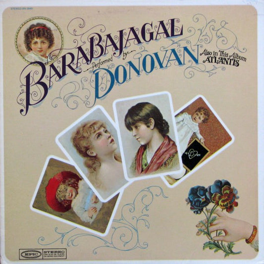 Image of Front Cover of LP - VG/VG - DONOVAN, Barabajagal (Epic; BN 26481, US Reissue, Stereo), Large cut out notch on front left, edge wear, sticker on spine.,  - 3846219S