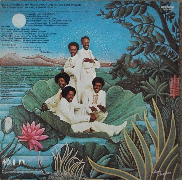 Image of Back Cover of LP - VG+/G+ - ENCHANTMENT, Enchantment (United Artists Records; UAS 30089, UK 1976), Light marks and pressing signs on side A only, plays VG/VG+.,  - 3546143S