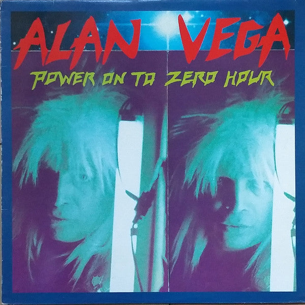 Image of Front Cover of LP - VG/VG - ALAN VEGA, Power On To Zero Hour (Musidisc; 108121, France 1991), Edge Wear, Small Marks On Side 1, Doesn't Affect Play,  - 3546171S