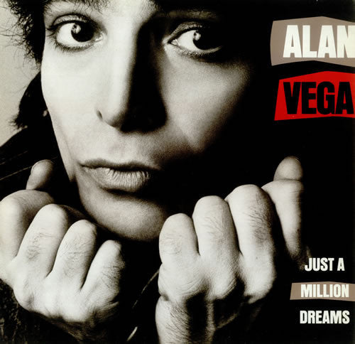 Image of Front Cover of LP - VG/VG - ALAN VEGA, Just A Million Dreams (Elektra; 960 434-1, Europe 1985, Stereo), Pen Marks On Front Sleeve, Edge Wear,  - 3546172S